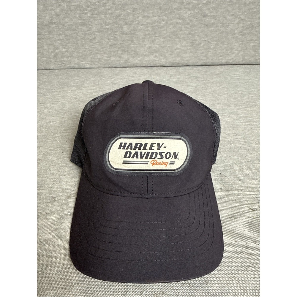 Harley-Davidson Men's H-D Racing Patch Mesh Trucker Cap Hat‎